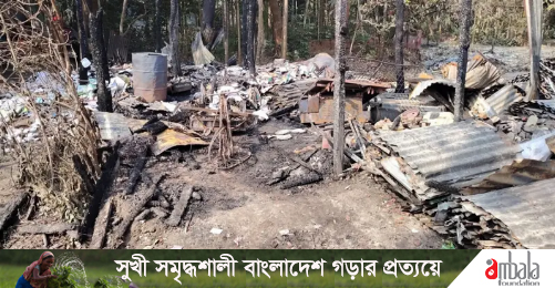 লালমোহনে ভাঙারি গুদামে আগুন ৭ লাখ টাকার ক্ষতি
